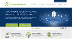Desktop Screenshot of ondemandresources.com
